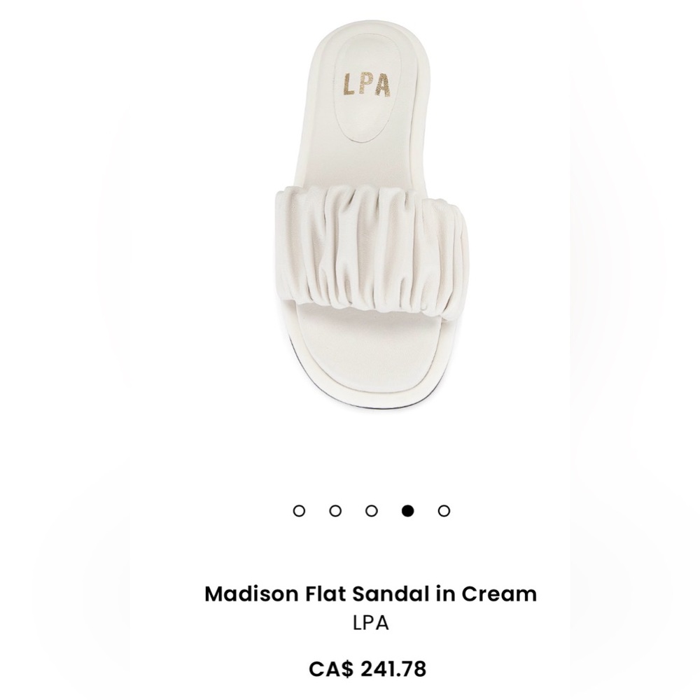Madison flat in cream